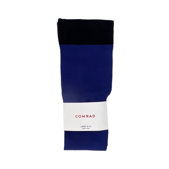 Comrad Compression Socks Men’s Large Royal Blue & Black Knee High Light New NWT - Picture 1 of 4